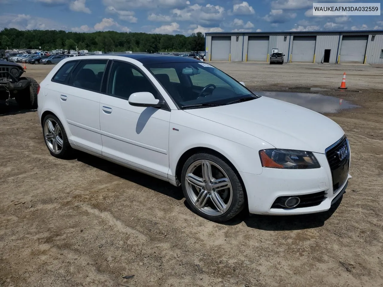 2013 Audi A3 Premium Plus VIN: WAUKEAFM3DA032559 Lot: 55188884