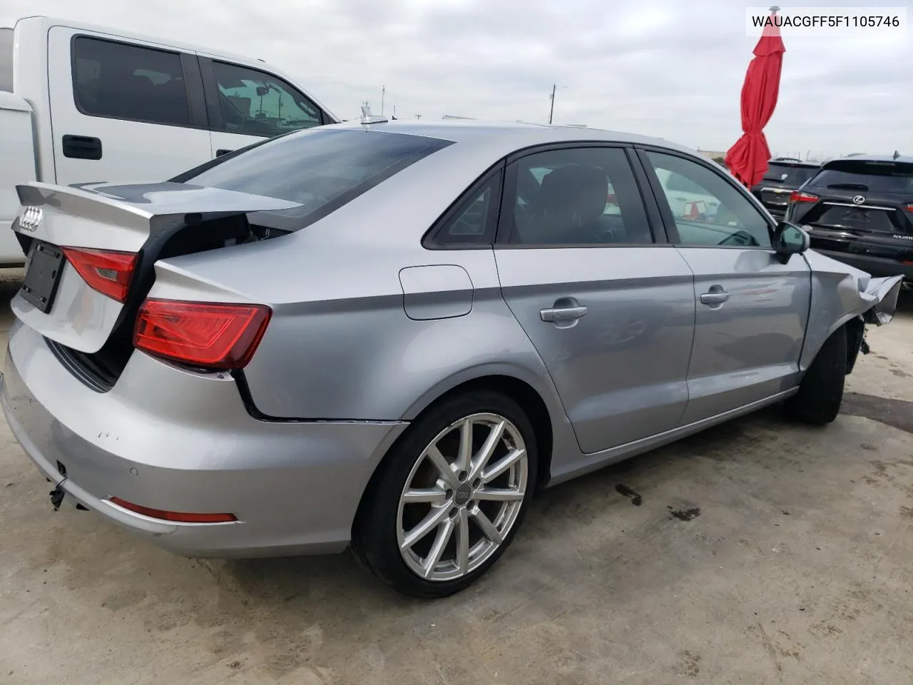 2015 Audi A3 Premium VIN: WAUACGFF5F1105746 Lot: 41069764