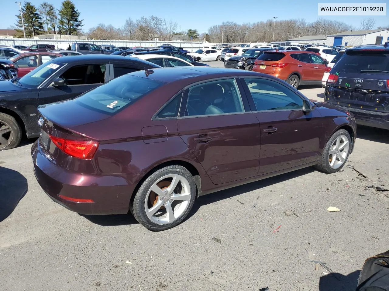 2015 Audi A3 Premium VIN: WAUACGFF2F1019228 Lot: 46069374