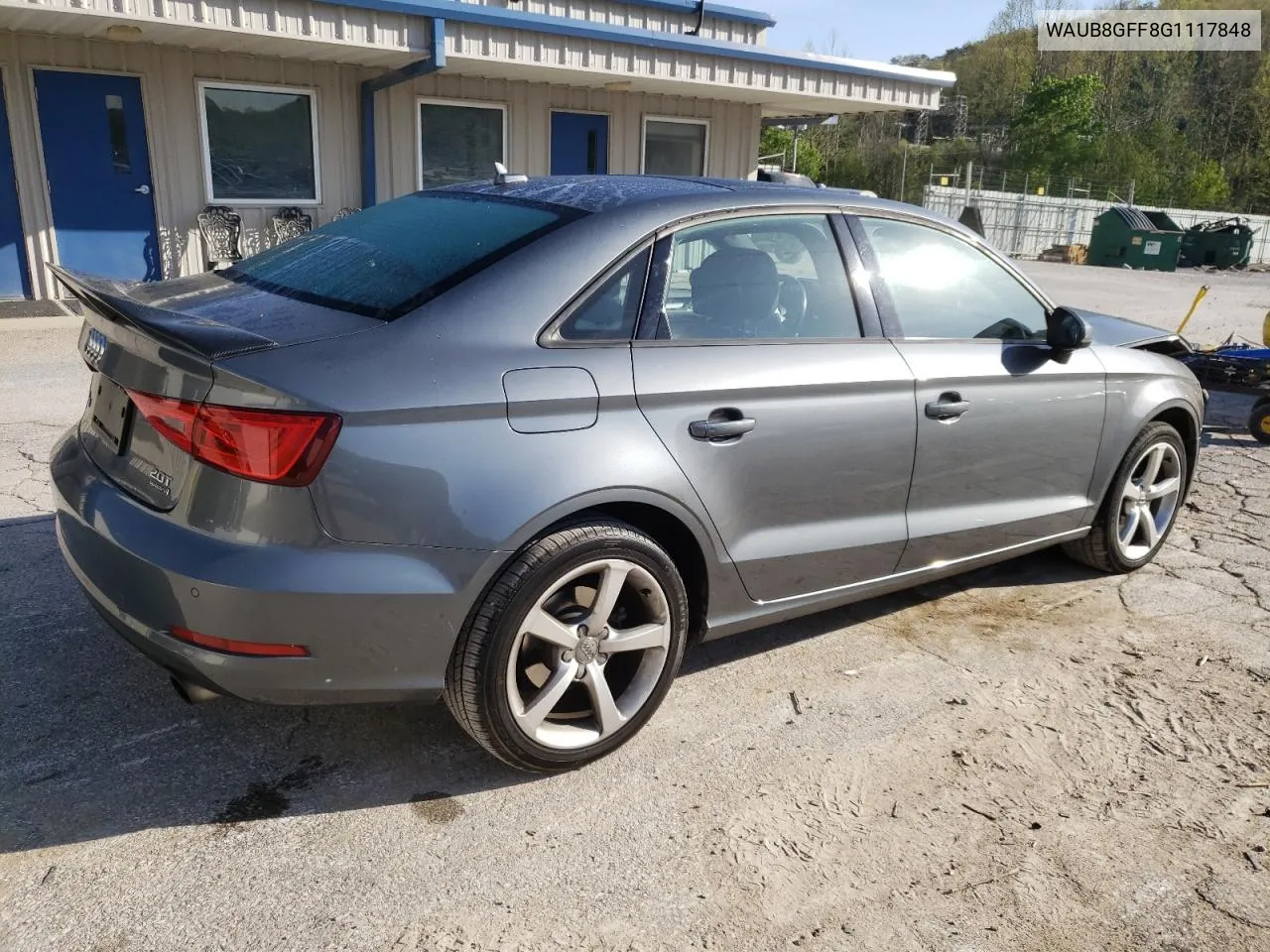 WAUB8GFF8G1117848 2016 Audi A3 Premium