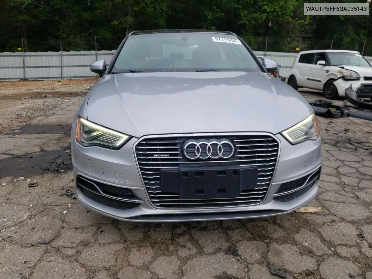 2016 Audi A3 E-Tron Premium Plus VIN: WAUTPBFF6GA035143 Lot: 57319854