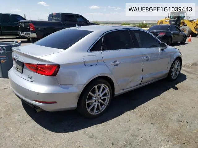 2016 Audi A3 Premium Plus VIN: WAUE8GFF1G1039443 Lot: 63419994