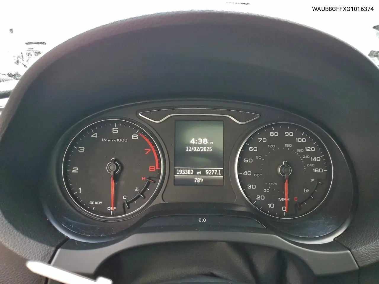 WAUB8GFFXG1016374 2016 Audi A3 Premium