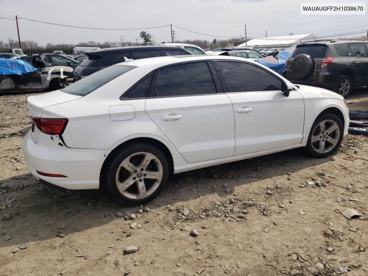 WAUAUGFF2H1038670 2017 Audi A3 Premium