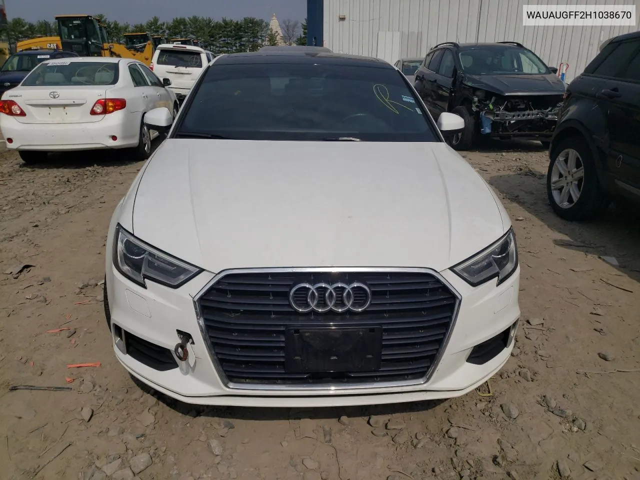 2017 Audi A3 Premium VIN: WAUAUGFF2H1038670 Lot: 50232934