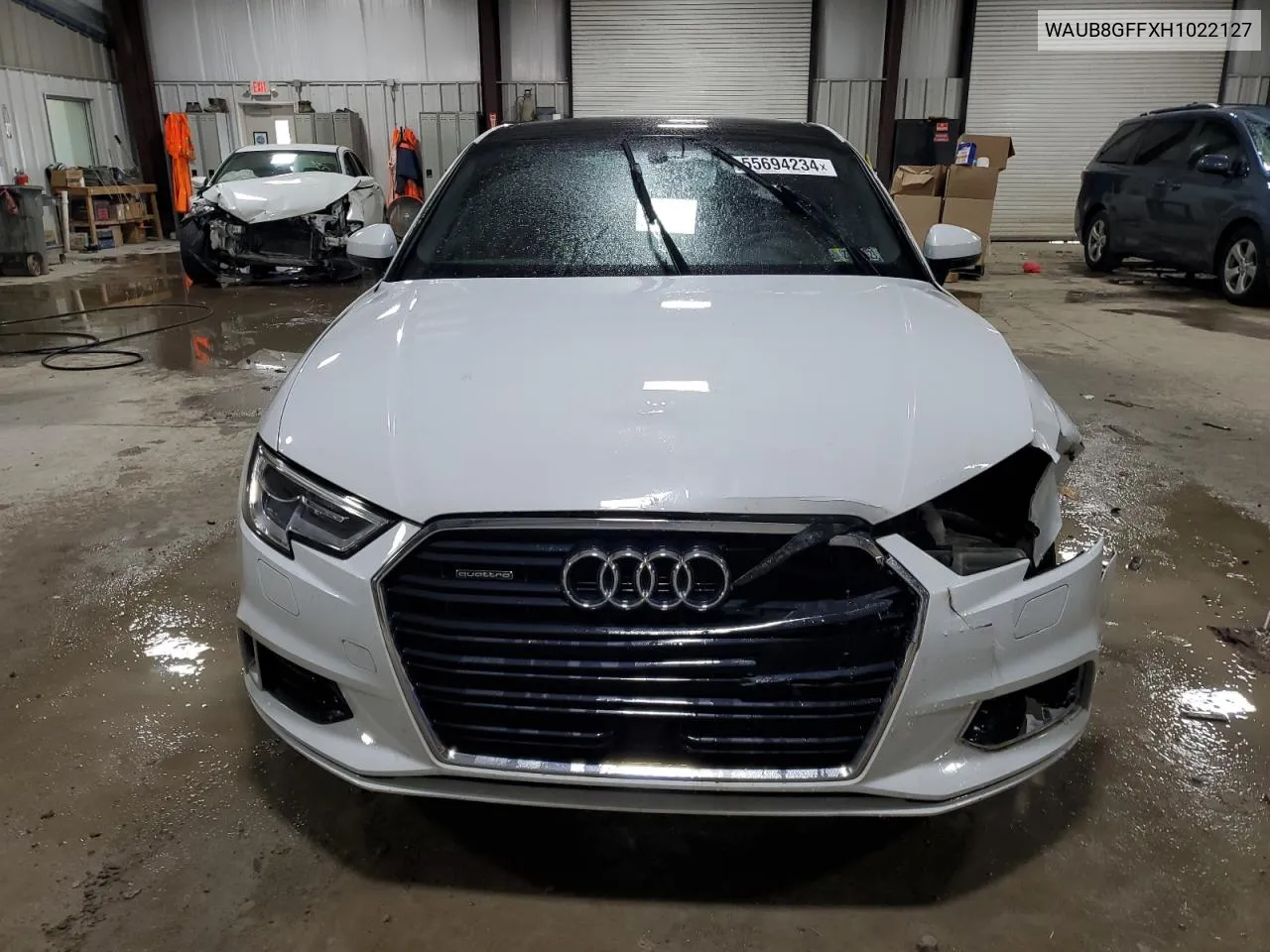 2017 Audi A3 Premium VIN: WAUB8GFFXH1022127 Lot: 55694234