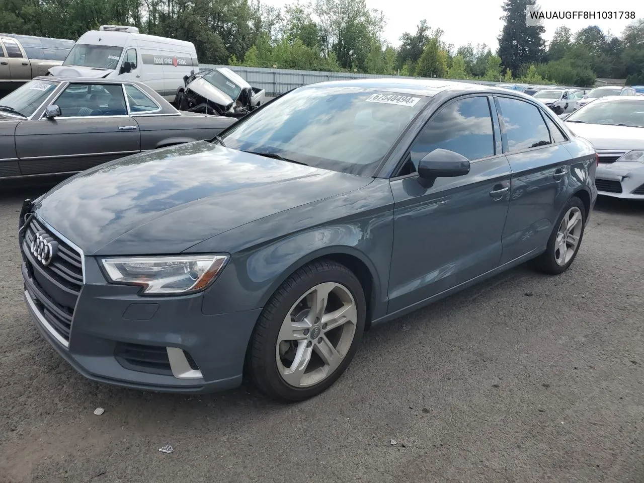 2017 Audi A3 Premium VIN: WAUAUGFF8H1031738 Lot: 67548494