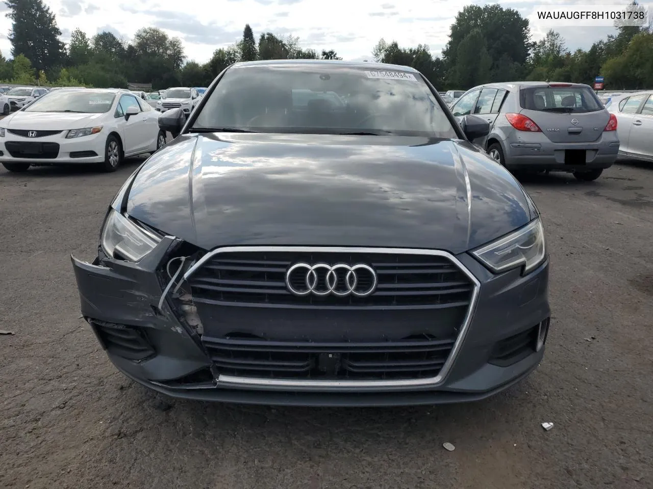 WAUAUGFF8H1031738 2017 Audi A3 Premium