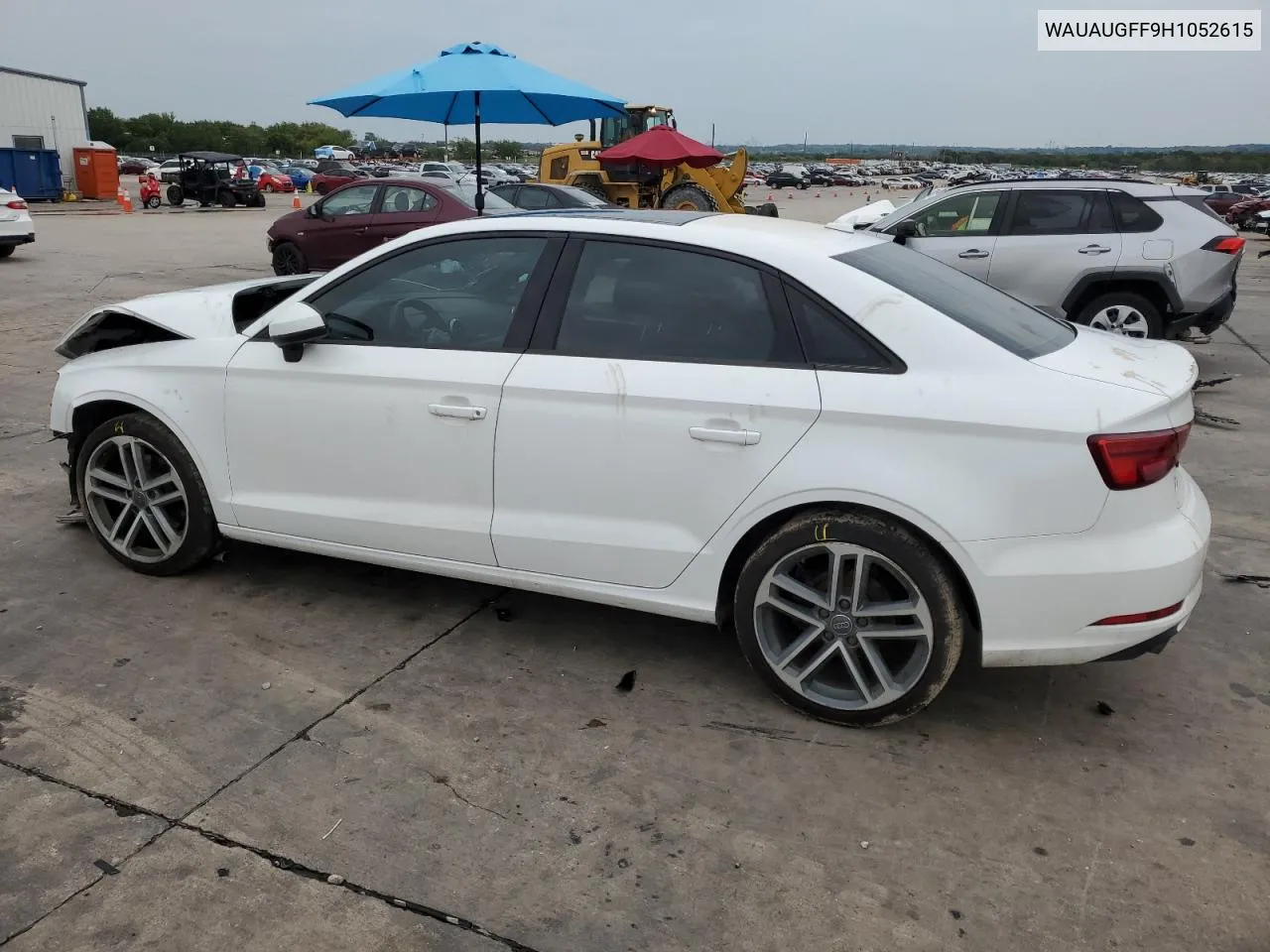 2017 Audi A3 Premium VIN: WAUAUGFF9H1052615 Lot: 70085474