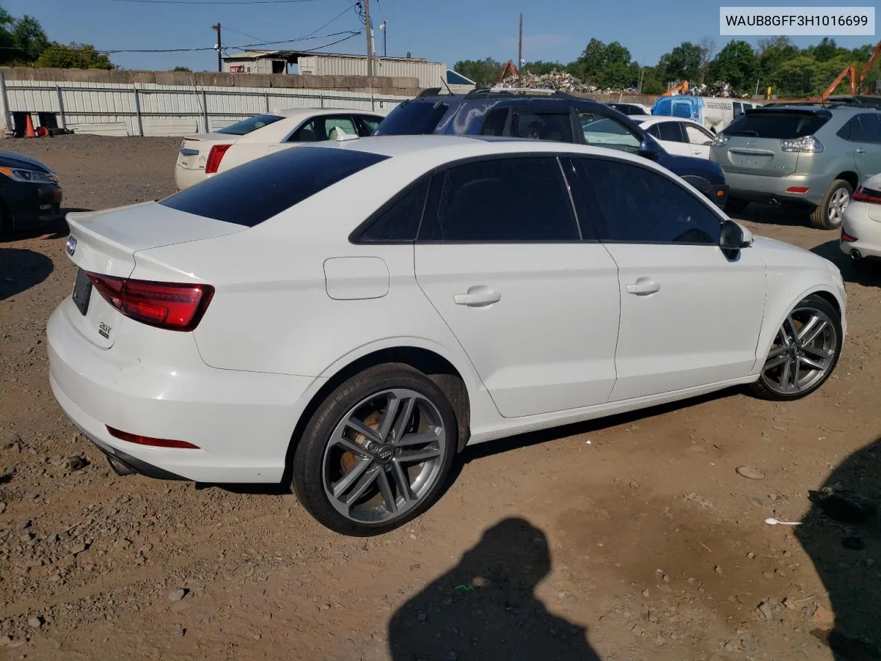 2017 Audi A3 Premium VIN: WAUB8GFF3H1016699 Lot: 70560274