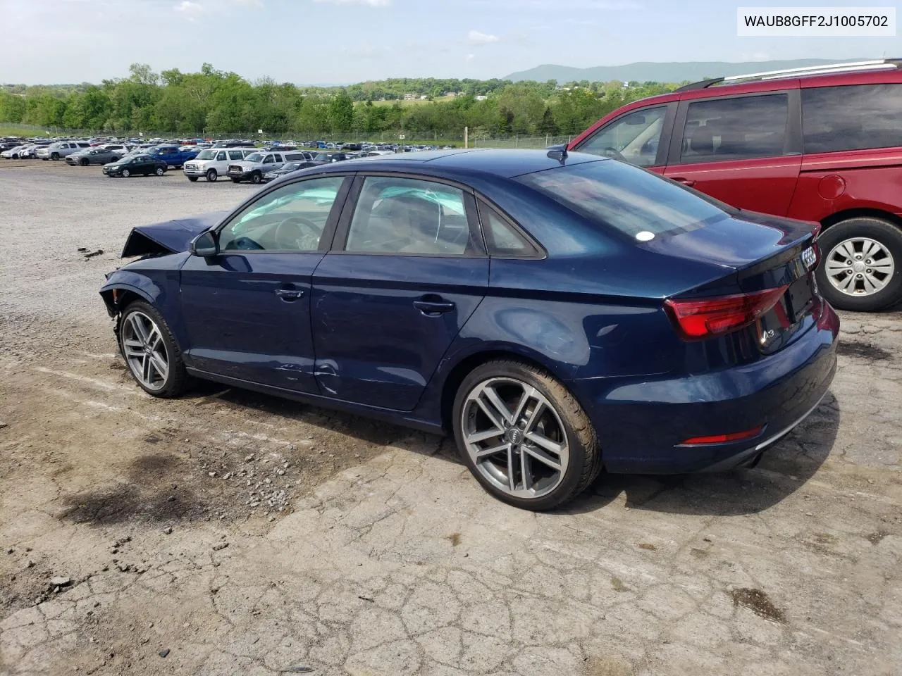 WAUB8GFF2J1005702 2018 Audi A3 Premium