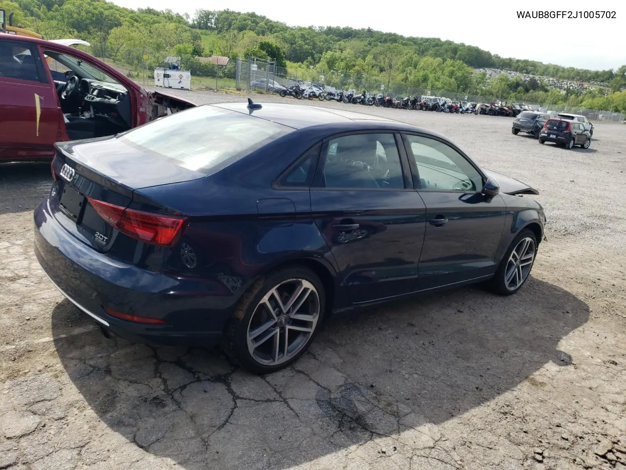 WAUB8GFF2J1005702 2018 Audi A3 Premium