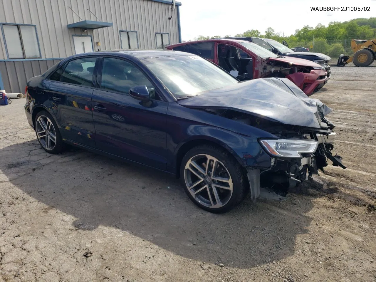 WAUB8GFF2J1005702 2018 Audi A3 Premium