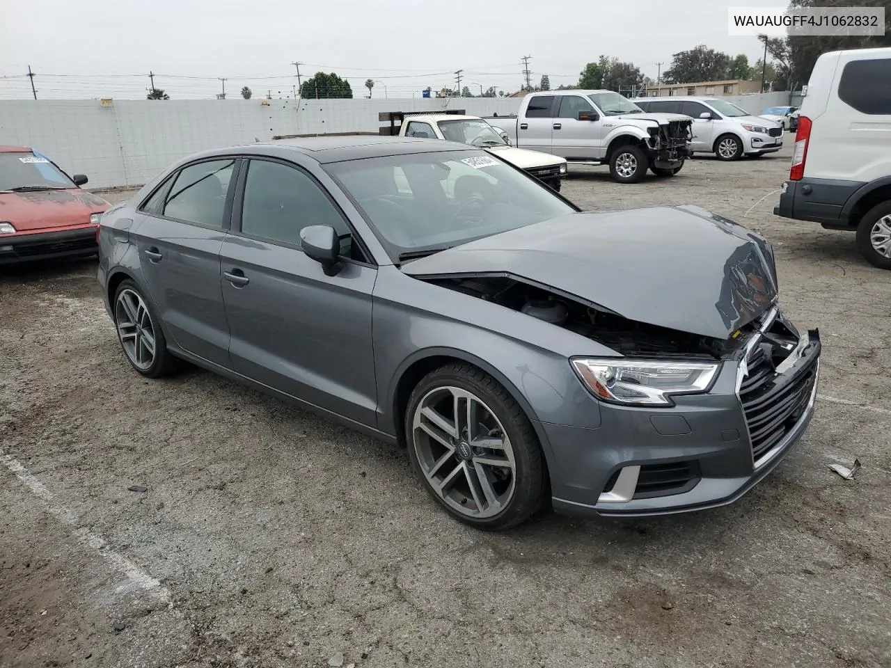 2018 Audi A3 Premium VIN: WAUAUGFF4J1062832 Lot: 54851684