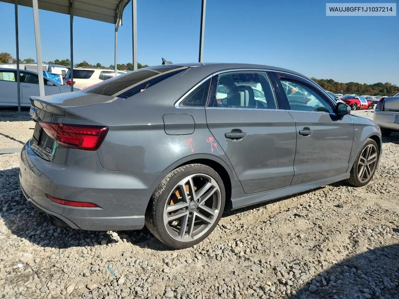 WAUJ8GFF1J1037214 2018 Audi A3 Premium Plus
