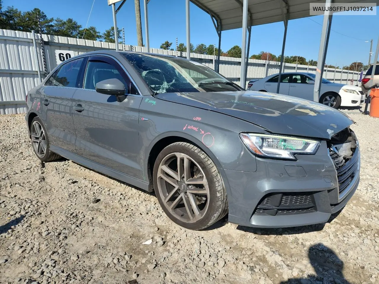 WAUJ8GFF1J1037214 2018 Audi A3 Premium Plus