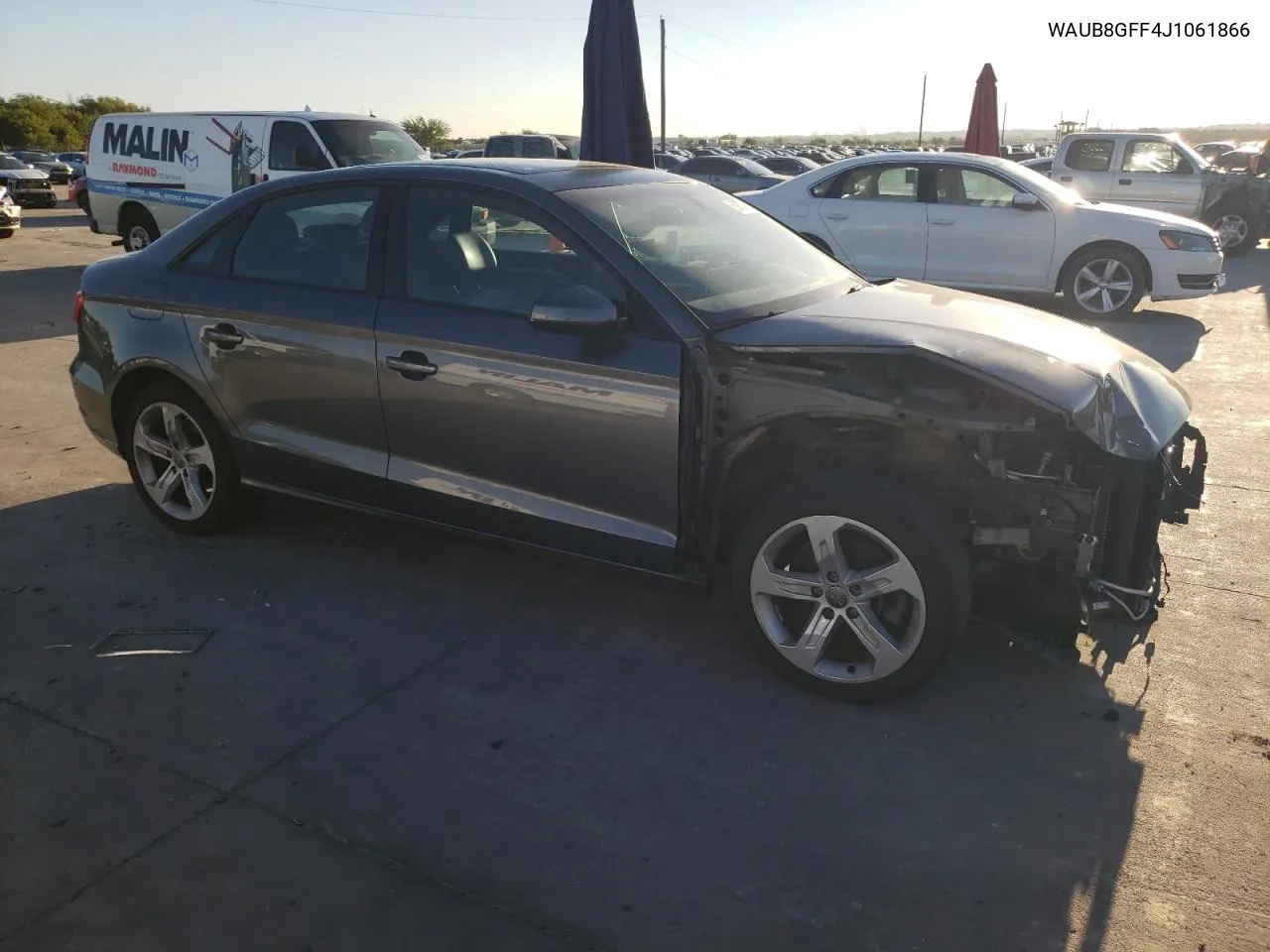 2018 Audi A3 Premium VIN: WAUB8GFF4J1061866 Lot: 69783404