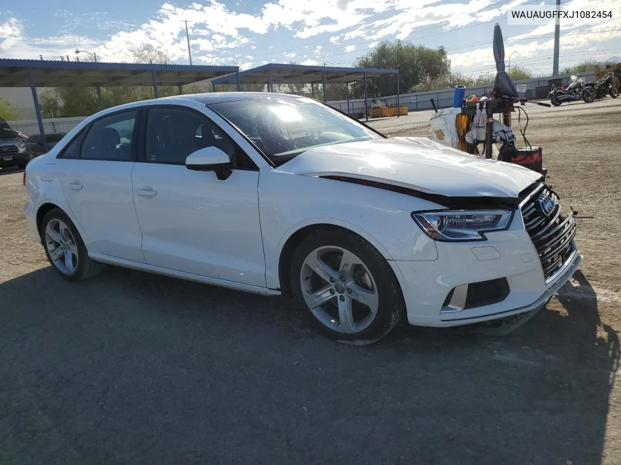 2018 Audi A3 Premium VIN: WAUAUGFFXJ1082454 Lot: 72284104