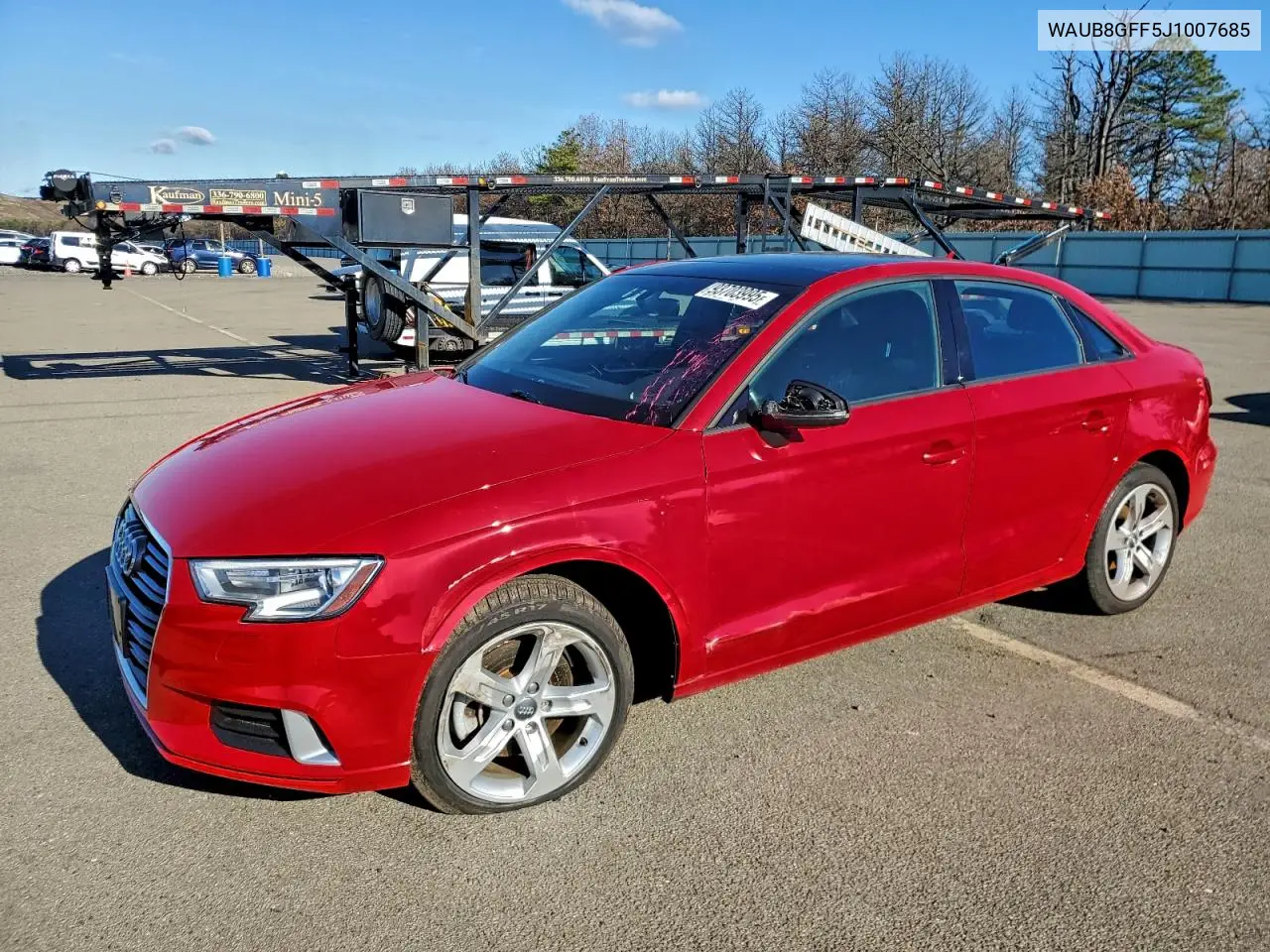 WAUB8GFF5J1007685 2018 Audi A3 Premium