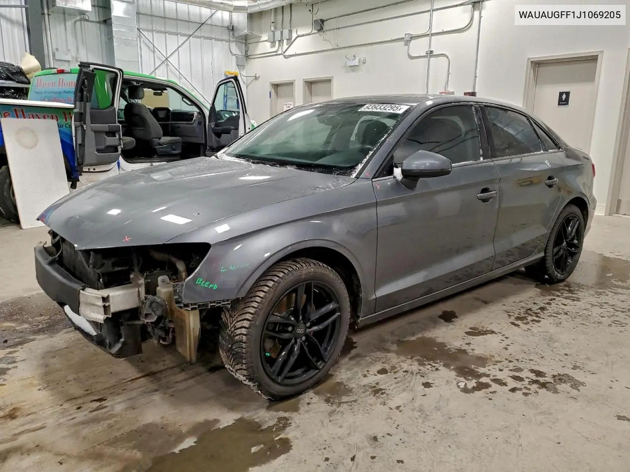 WAUAUGFF1J1069205 2018 Audi A3 Premium