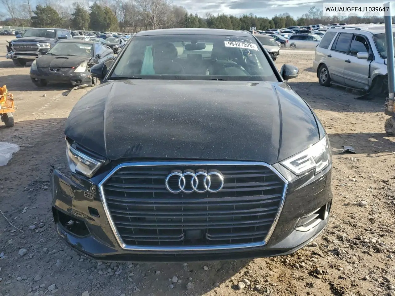 WAUAUGFF4J1039647 2018 Audi A3 Premium