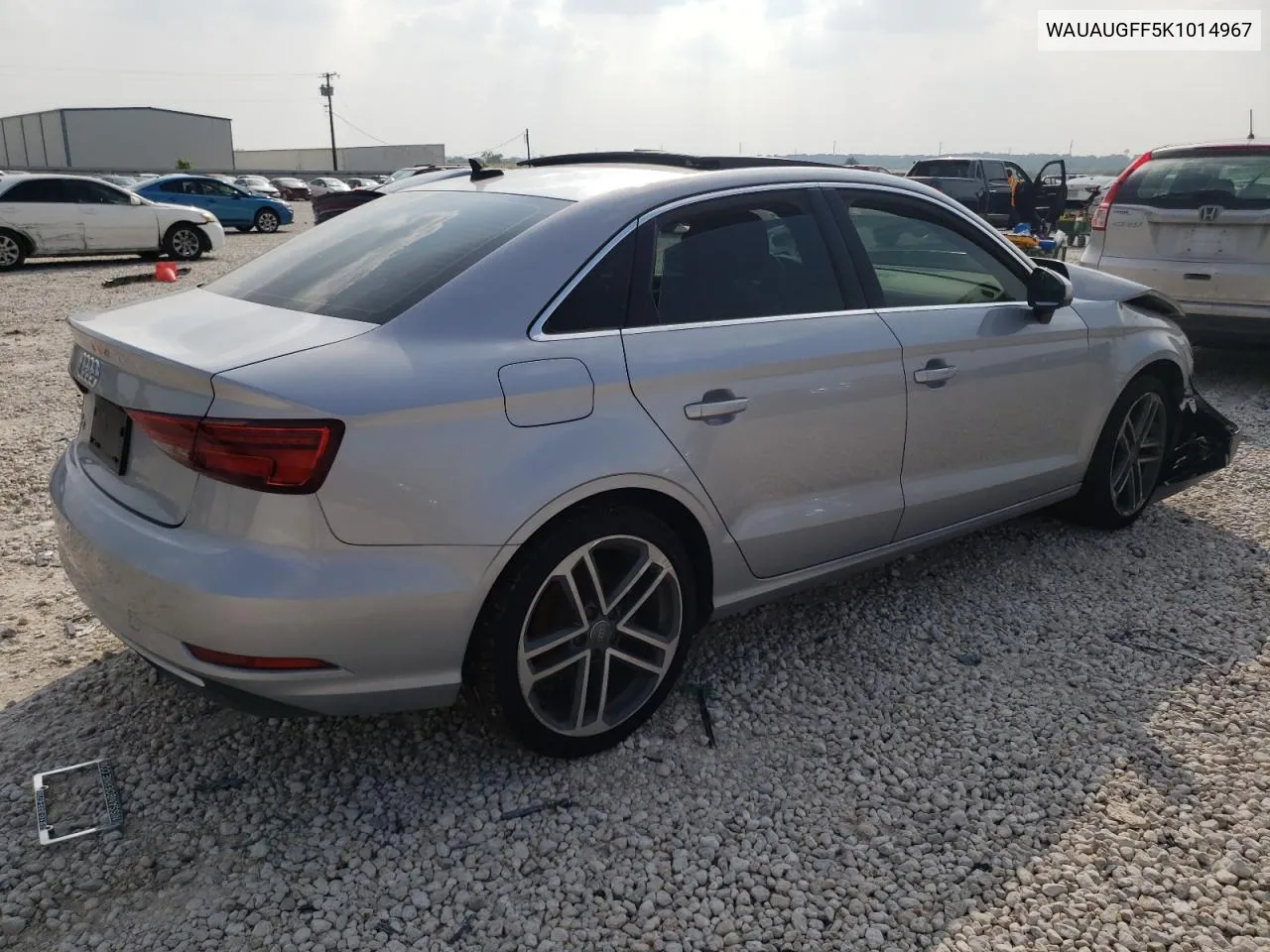 2019 Audi A3 Premium VIN: WAUAUGFF5K1014967 Lot: 55697234