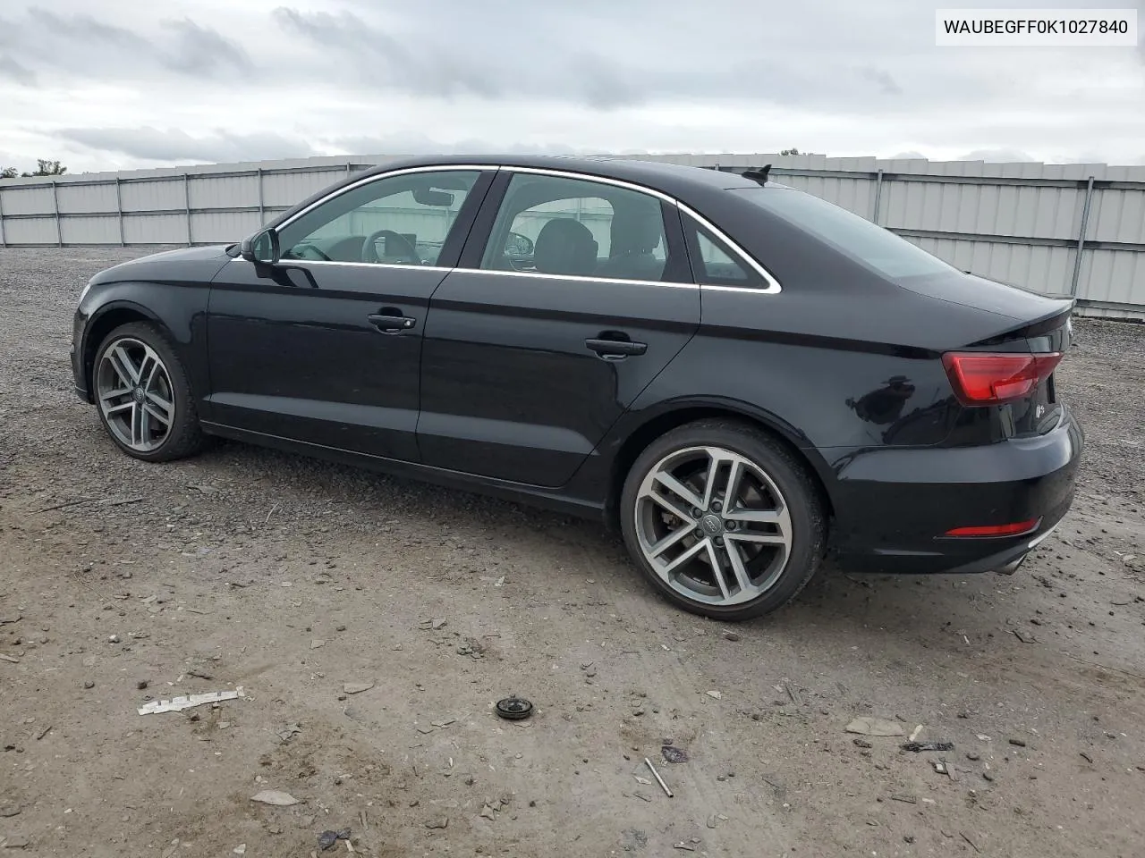 2019 Audi A3 Premium VIN: WAUBEGFF0K1027840 Lot: 72524084