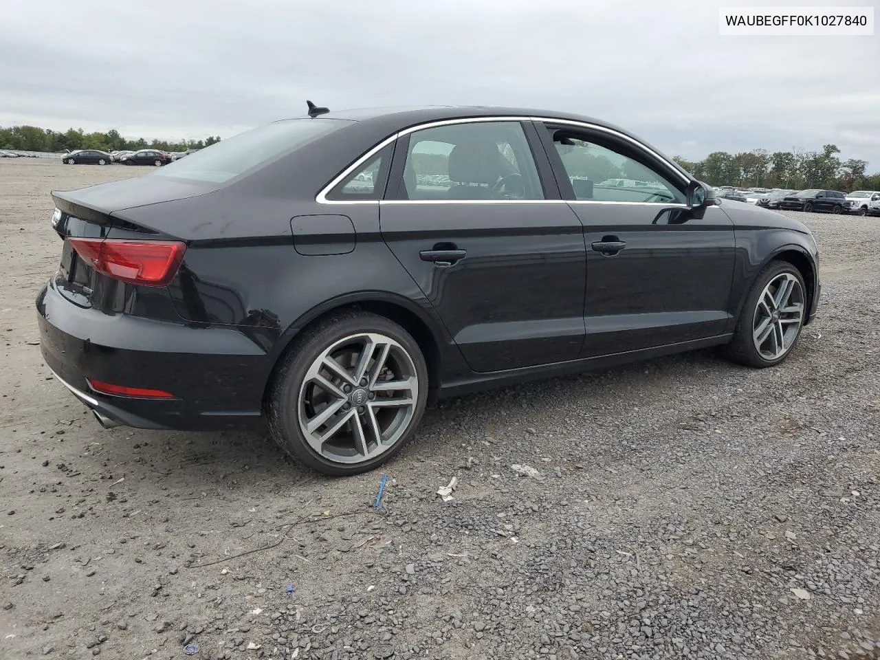 2019 Audi A3 Premium VIN: WAUBEGFF0K1027840 Lot: 72524084