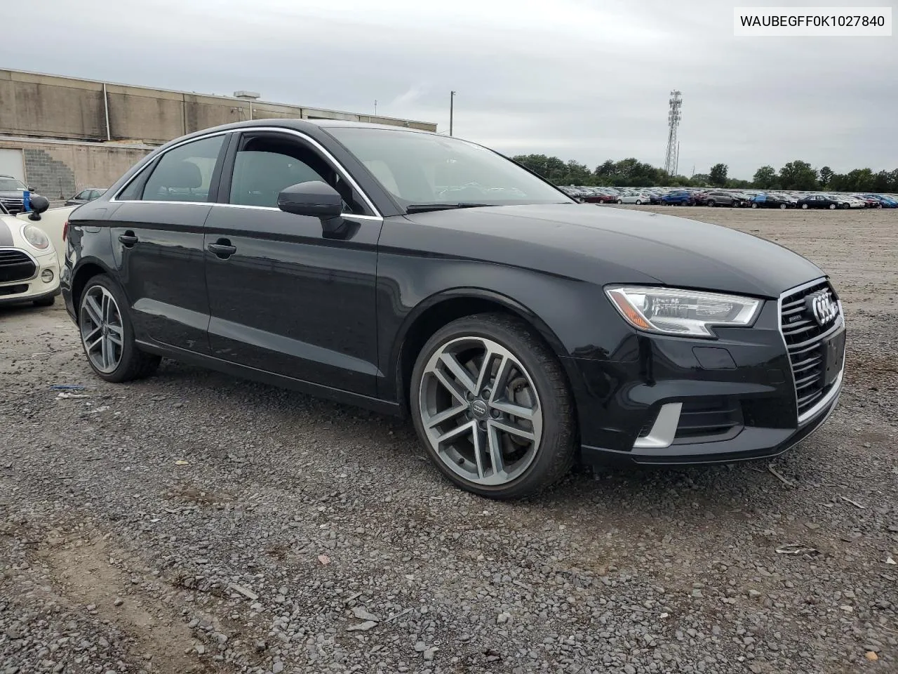 2019 Audi A3 Premium VIN: WAUBEGFF0K1027840 Lot: 72524084