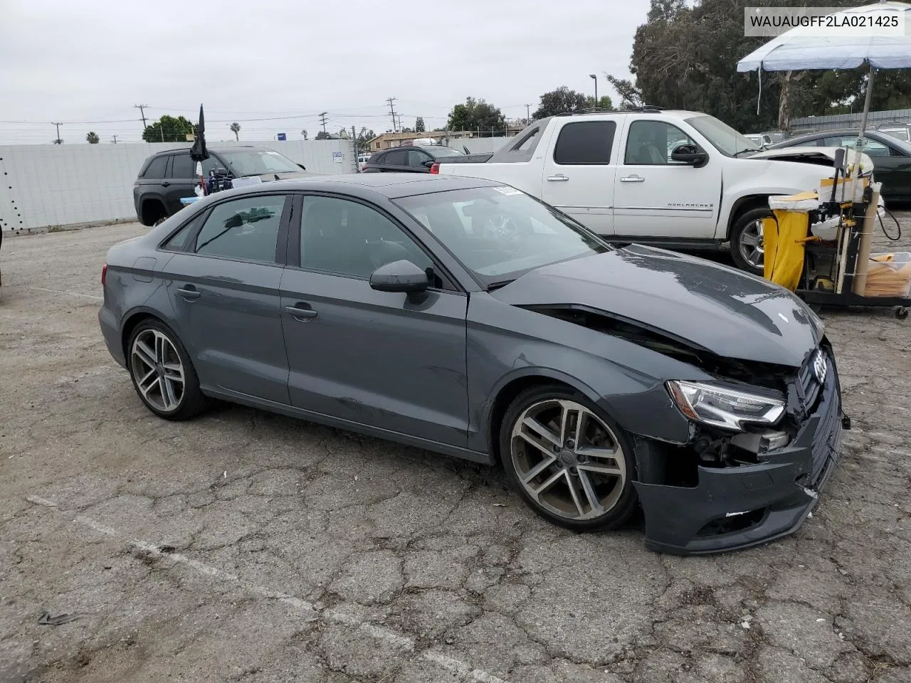 2020 Audi A3 Premium VIN: WAUAUGFF2LA021425 Lot: 55367564