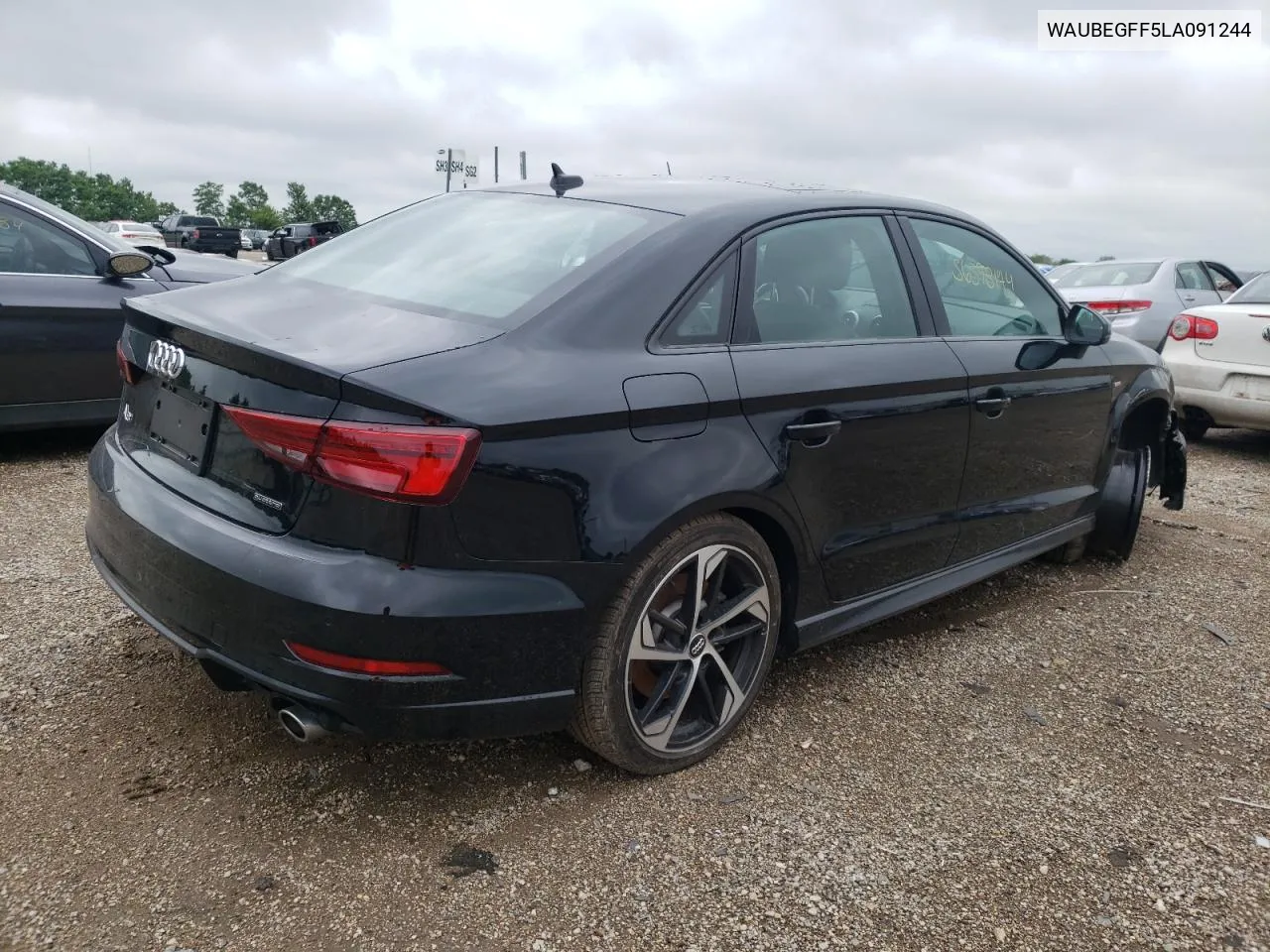 2020 Audi A3 S-Line Premium VIN: WAUBEGFF5LA091244 Lot: 56398174