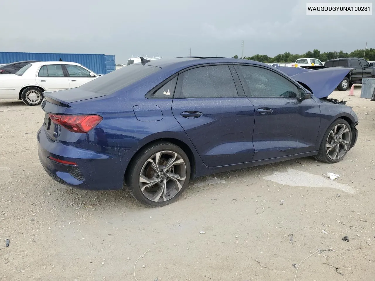 2022 Audi A3 Premium VIN: WAUGUDGY0NA100281 Lot: 62507294