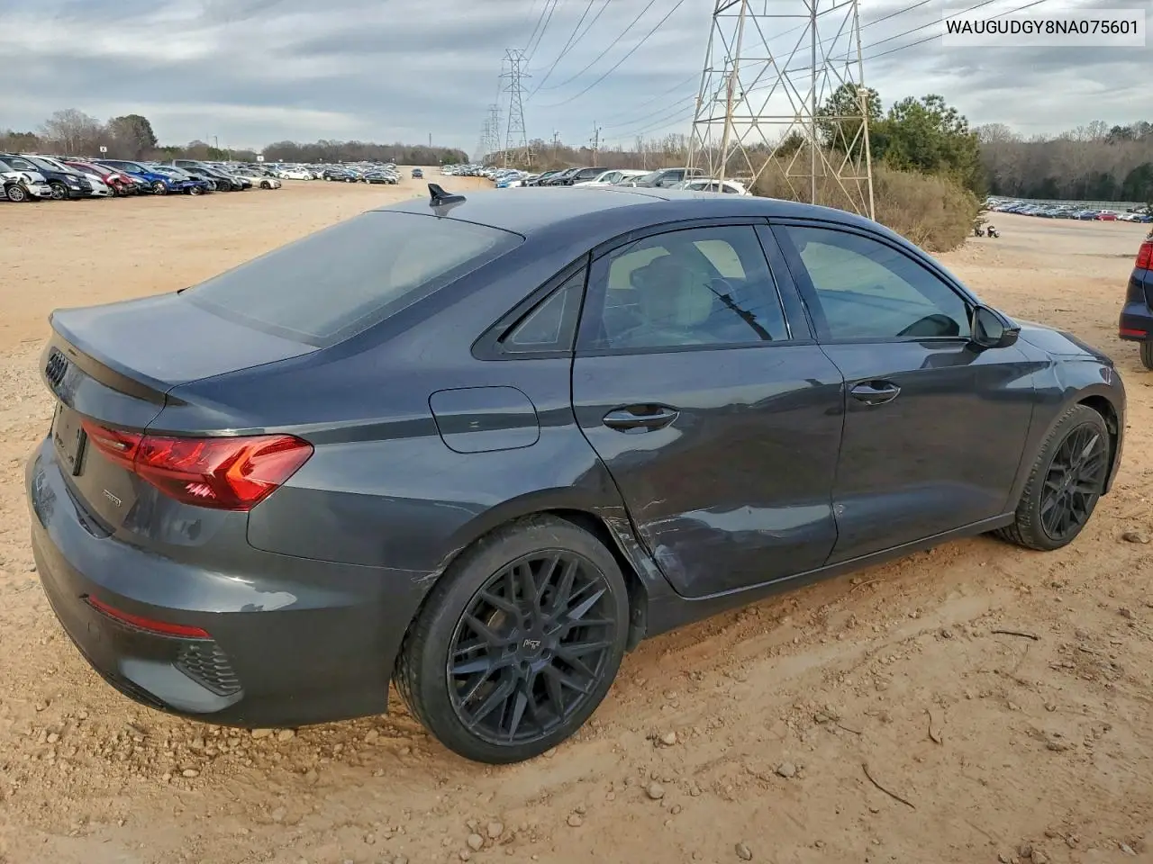 WAUGUDGY8NA075601 2022 Audi A3 Premium