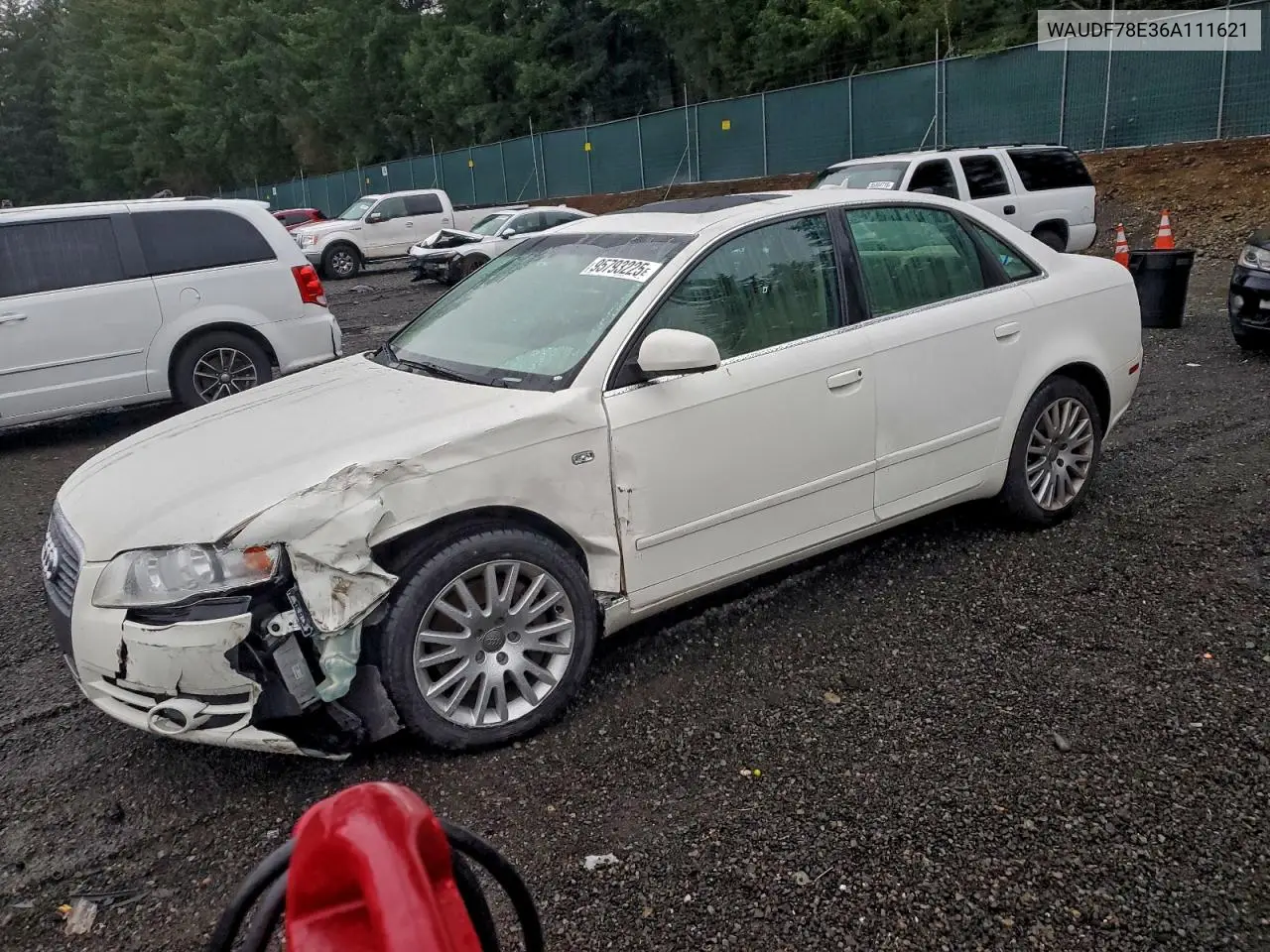 WAUDF78E36A111621 2006 Audi A4 2.0T Quattro