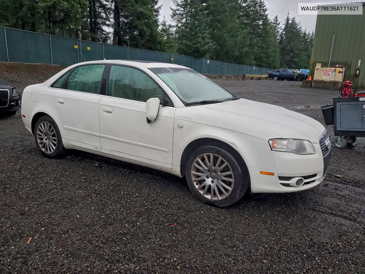 WAUDF78E36A111621 2006 Audi A4 2.0T Quattro