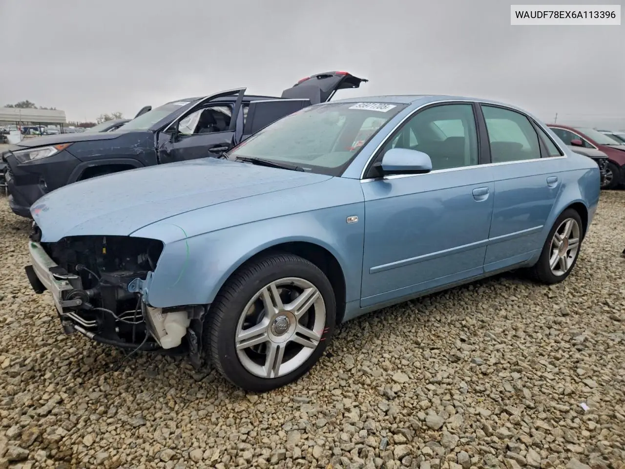 WAUDF78EX6A113396 2006 Audi A4 2.0T Quattro