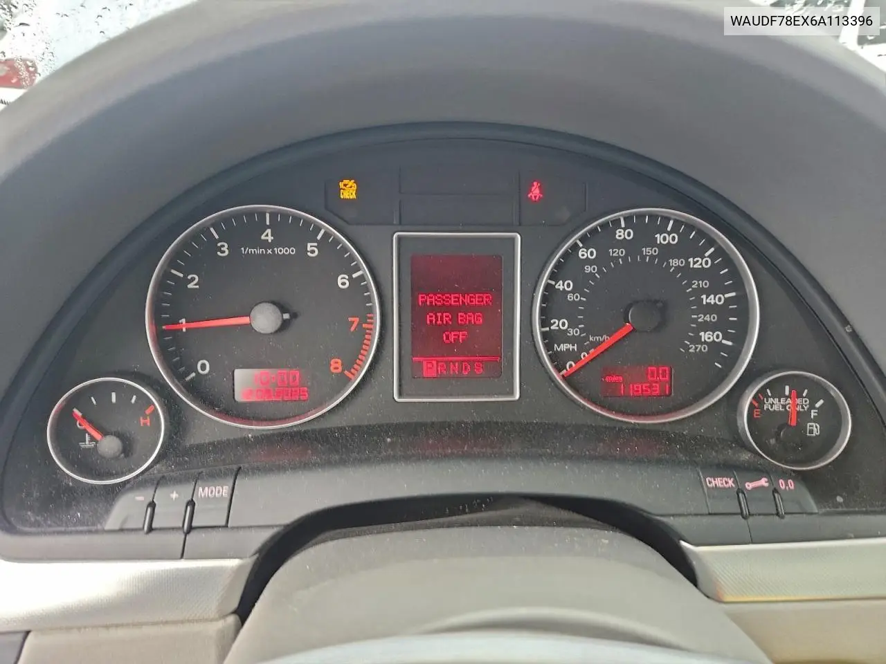 WAUDF78EX6A113396 2006 Audi A4 2.0T Quattro