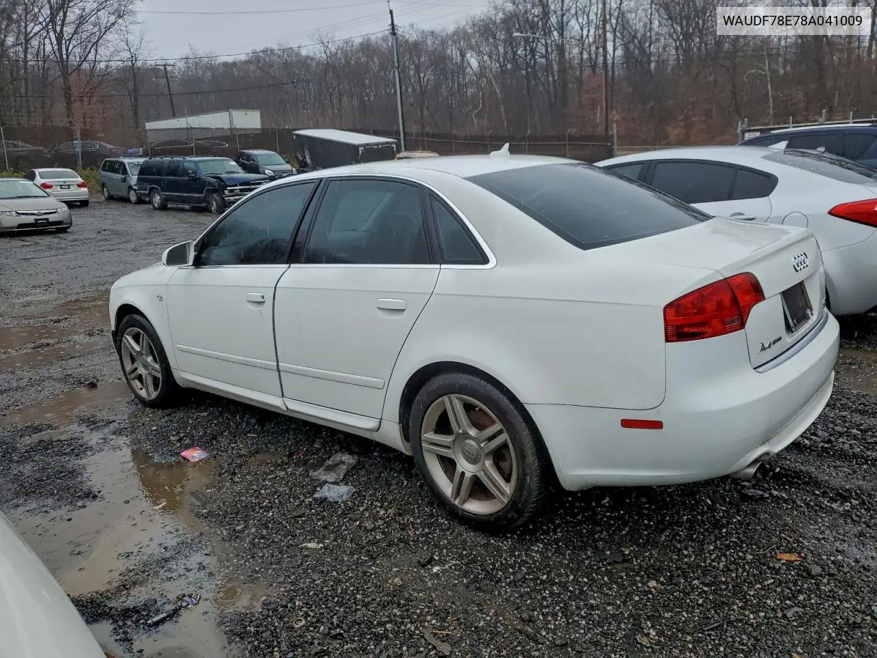 WAUDF78E78A041009 2008 Audi A4 2.0T Quattro