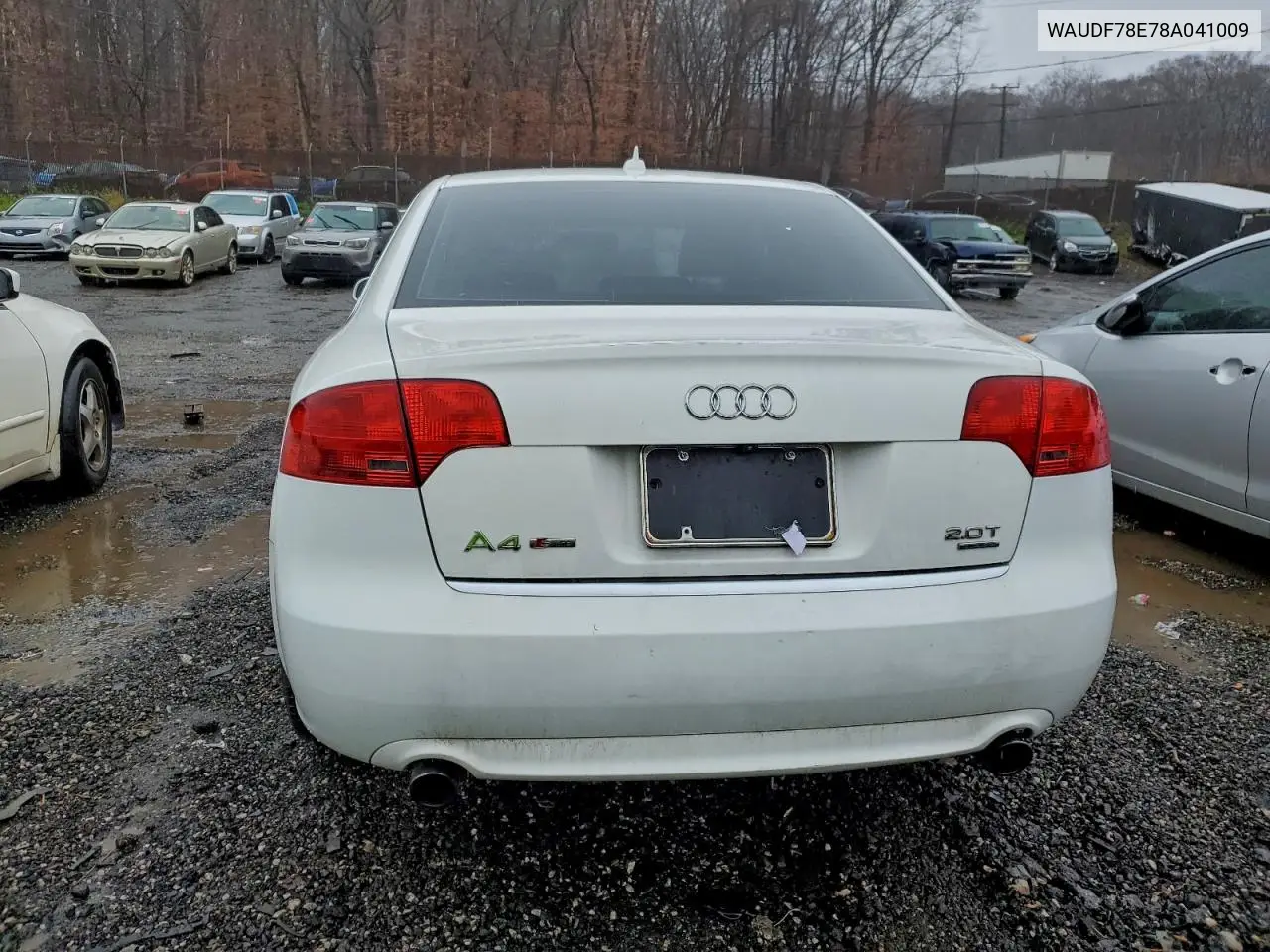 WAUDF78E78A041009 2008 Audi A4 2.0T Quattro