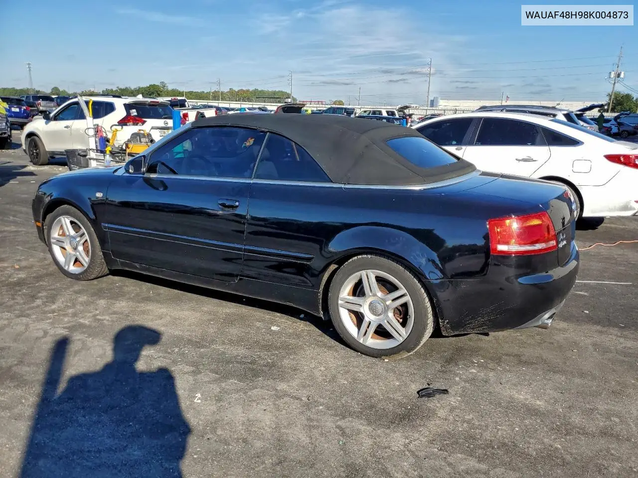 WAUAF48H98K004873 2008 Audi A4 2.0T Cabriolet