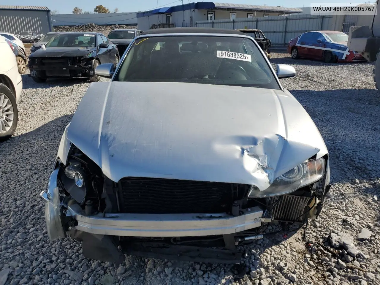 WAUAF48H29K005767 2009 Audi A4 2.0T Cabriolet