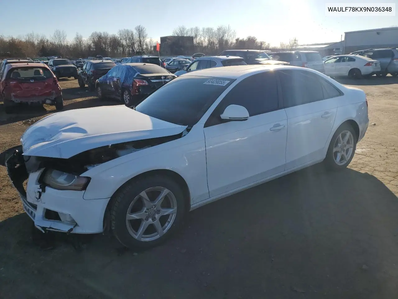 WAULF78KX9N036348 2009 Audi A4 2.0T Quattro