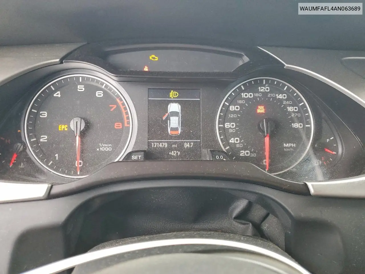 WAUMFAFL4AN063689 2010 Audi A4 Prestige