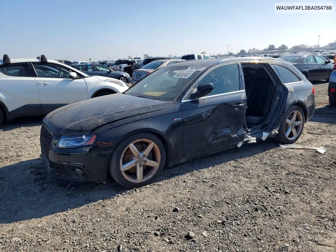 WAUWFAFL3BA054788 2011 Audi A4 Premium Plus