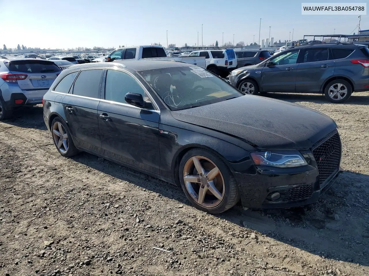 WAUWFAFL3BA054788 2011 Audi A4 Premium Plus