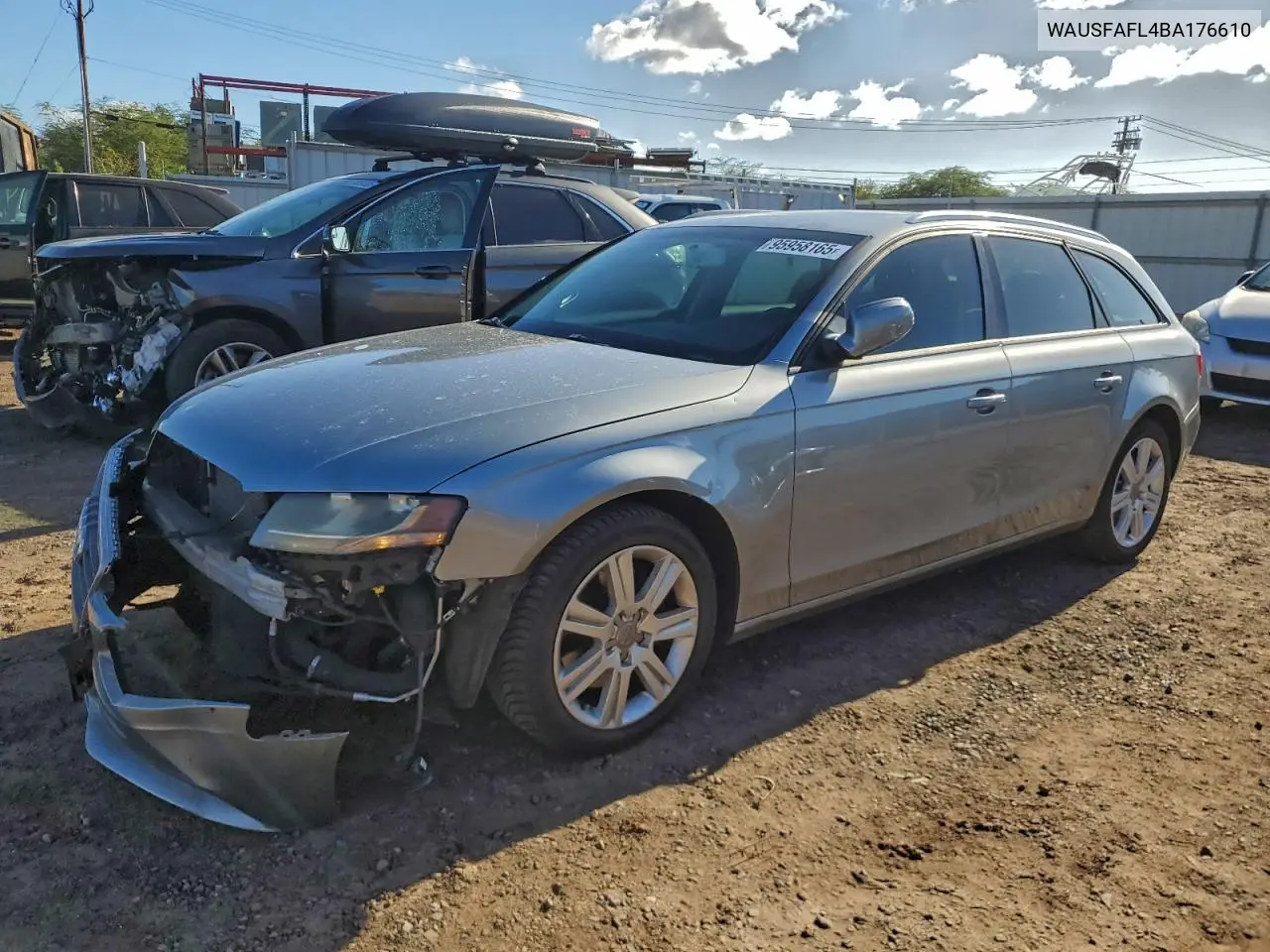 WAUSFAFL4BA176610 2011 Audi A4 Premium