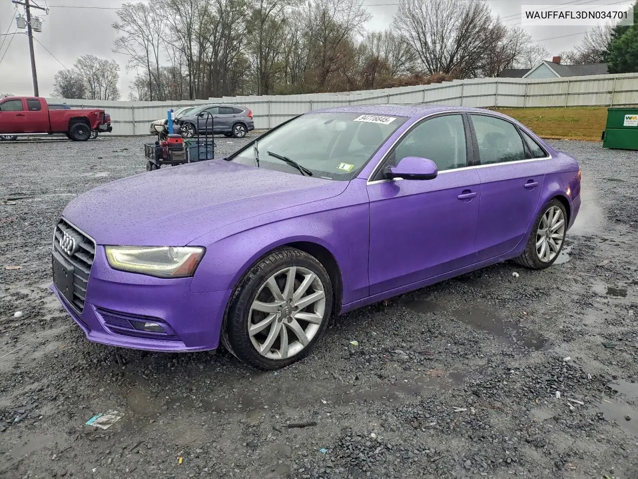 WAUFFAFL3DN034701 2013 Audi A4 Premium Plus