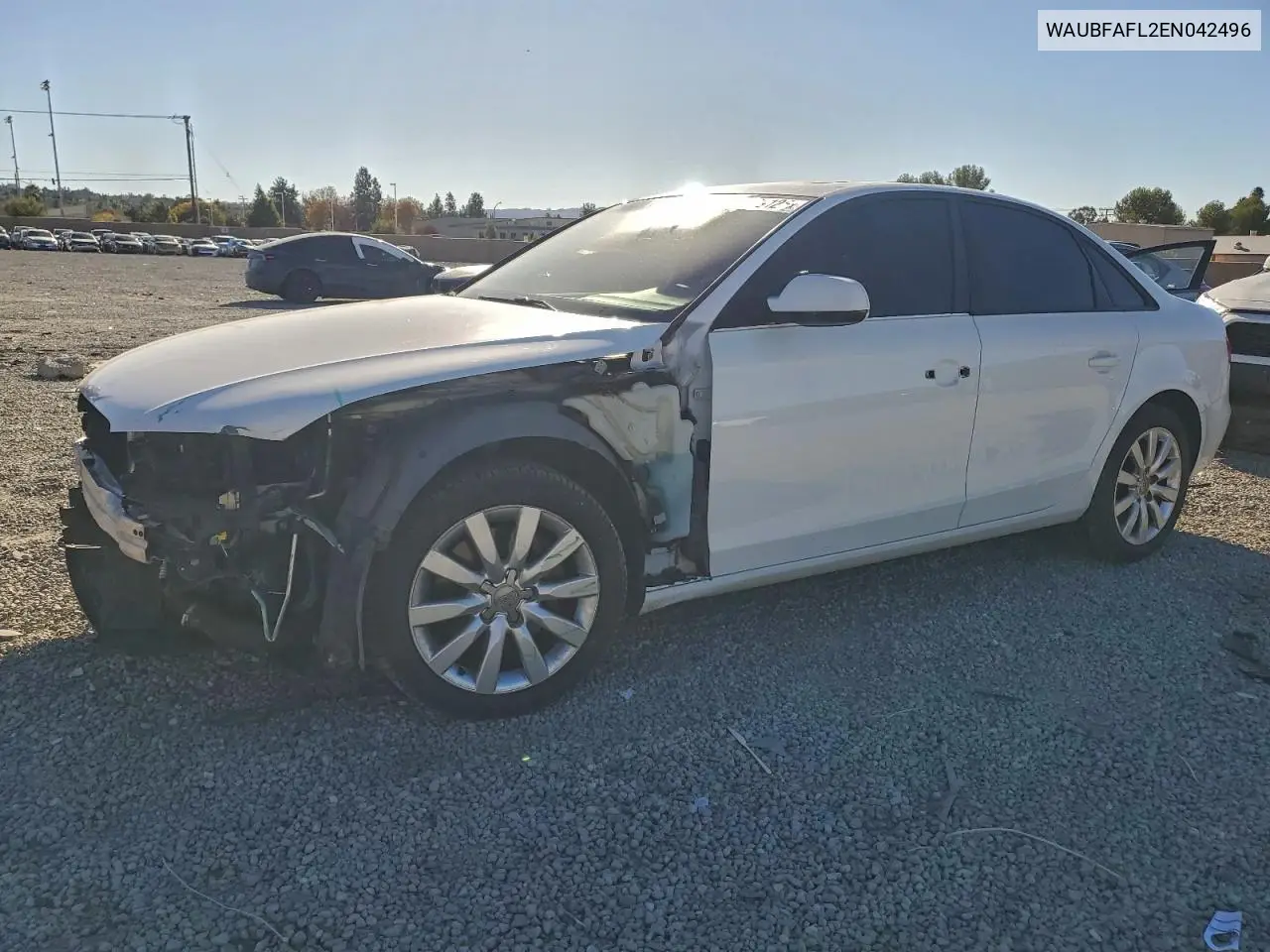 WAUBFAFL2EN042496 2014 Audi A4 Premium