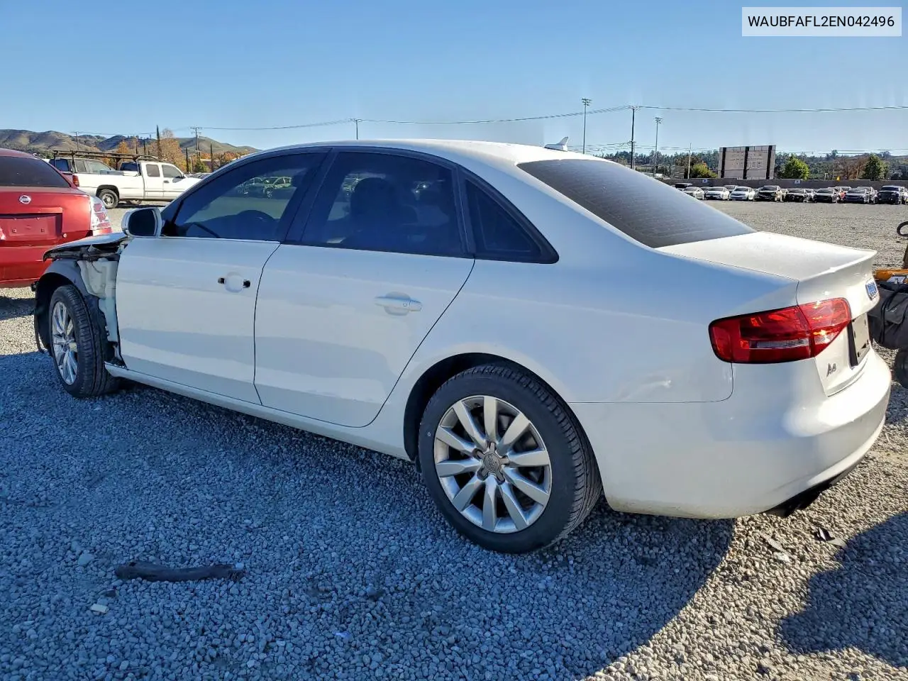 WAUBFAFL2EN042496 2014 Audi A4 Premium