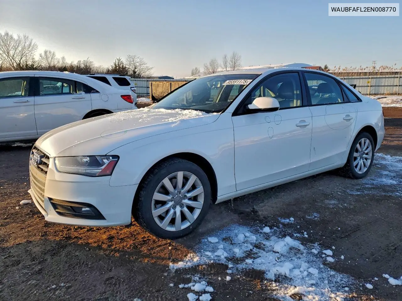 WAUBFAFL2EN008770 2014 Audi A4 Premium
